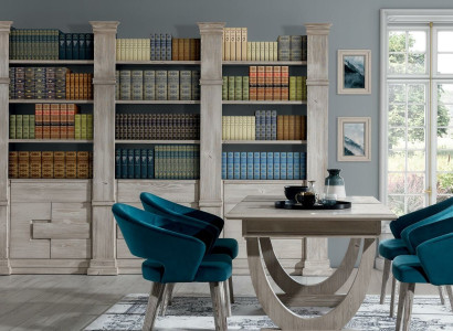 Klassisch Regal Wandregal Bücherschrank Bücherregal Wohnwand Wohnzimmer